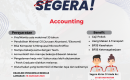 DIBUTUHKAN SEGERA!! ACCOUNTING